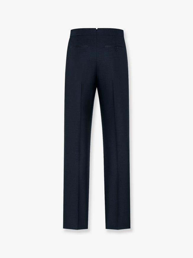 Dior Wool And Mohair Trousers With Satin Details