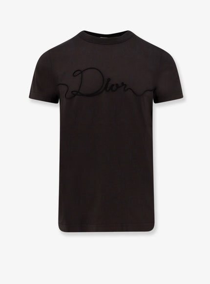 Dior Dior Ribbon Cotton T-Shirt Gris