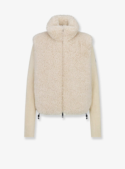 Dior Virgin Wool And Knit Blend Dioralps Jacket Ecru