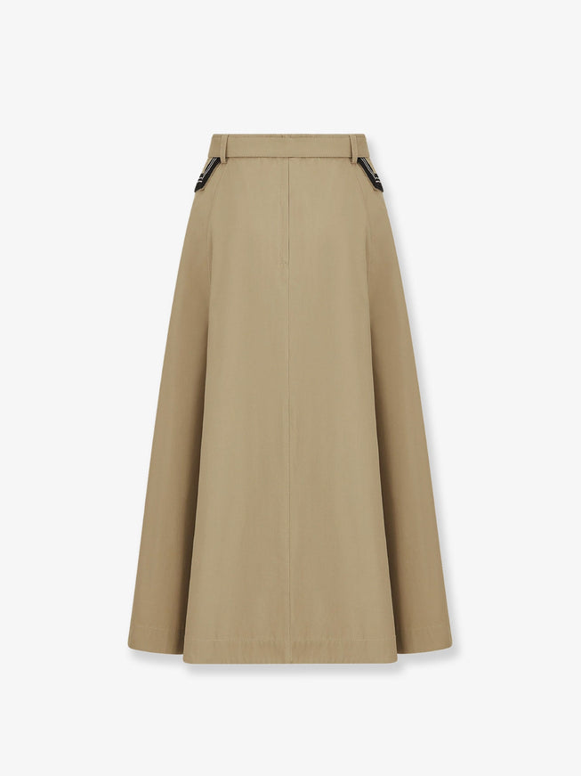 Dior Flared Midi Cotton Skirt