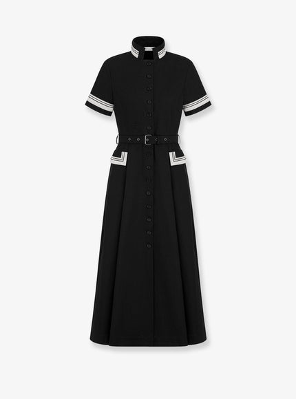 Dior Long Cotton Shirt Dress Noir