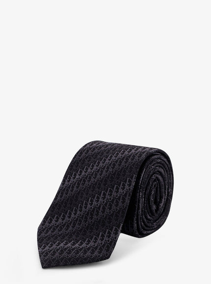 Dior Dior Oblique Trio Silk Tie Uni Noir