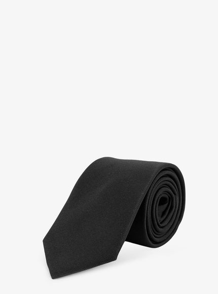 Dior Dior Ribbon Silk Tie Uni Noir