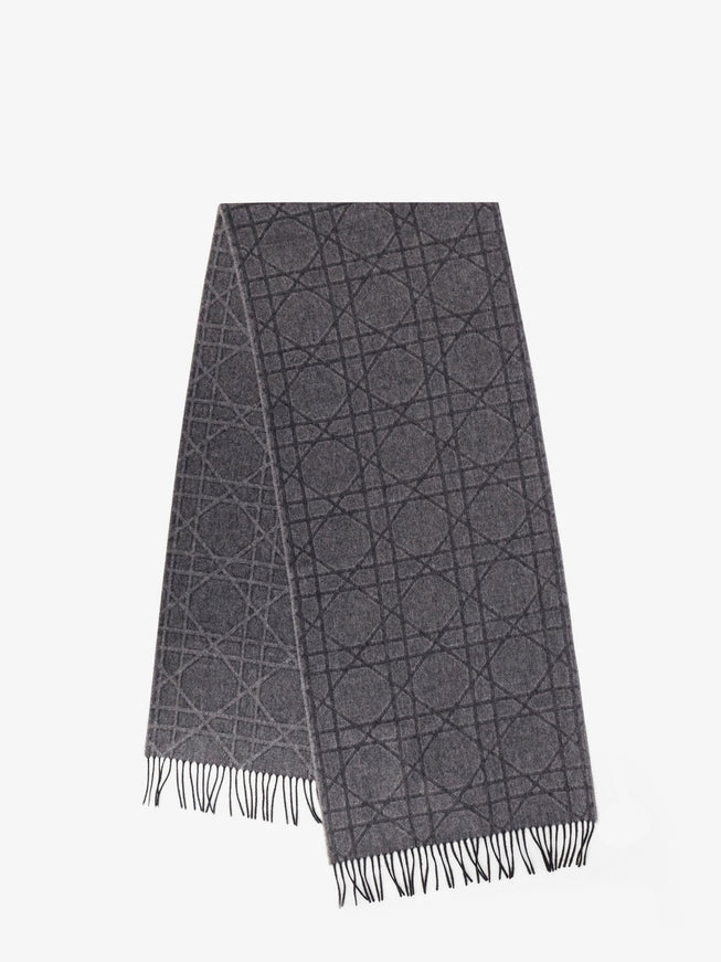 Dior Cannage Cashmere And Wool Scarf Uni Noir