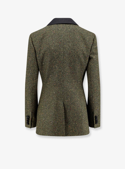 Dior Fitted Silk And Virgin Wool Blend Tweed Blazer