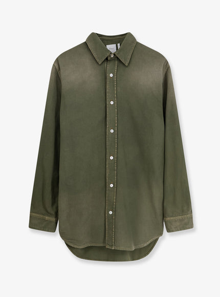 Dior Cotton Shirt With Dior Patch Vert