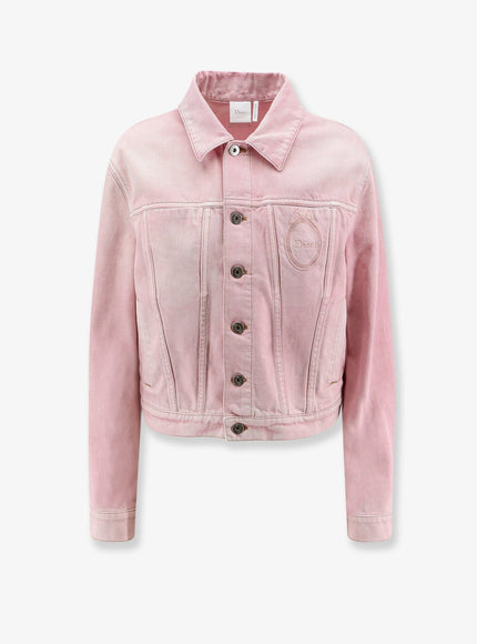 Dior Dior Médaillon Pink Denim Jacket Rose