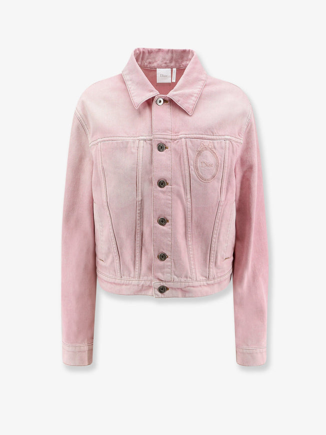 Dior Dior Médaillon Pink Denim Jacket Rose