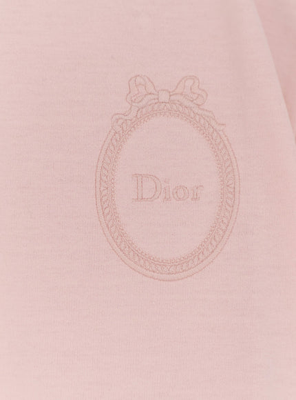 Dior Cotton T-Shirt With Dior Médallion Embroidery