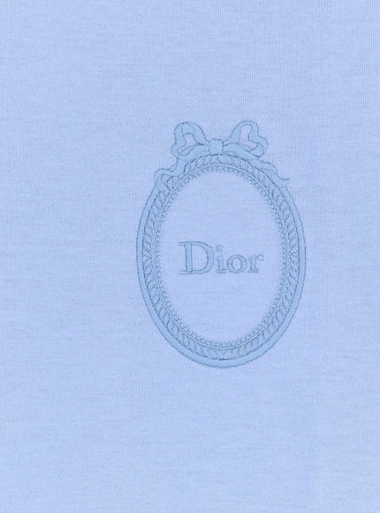 Dior Cotton T-Shirt With Dior Médallion Embroidery