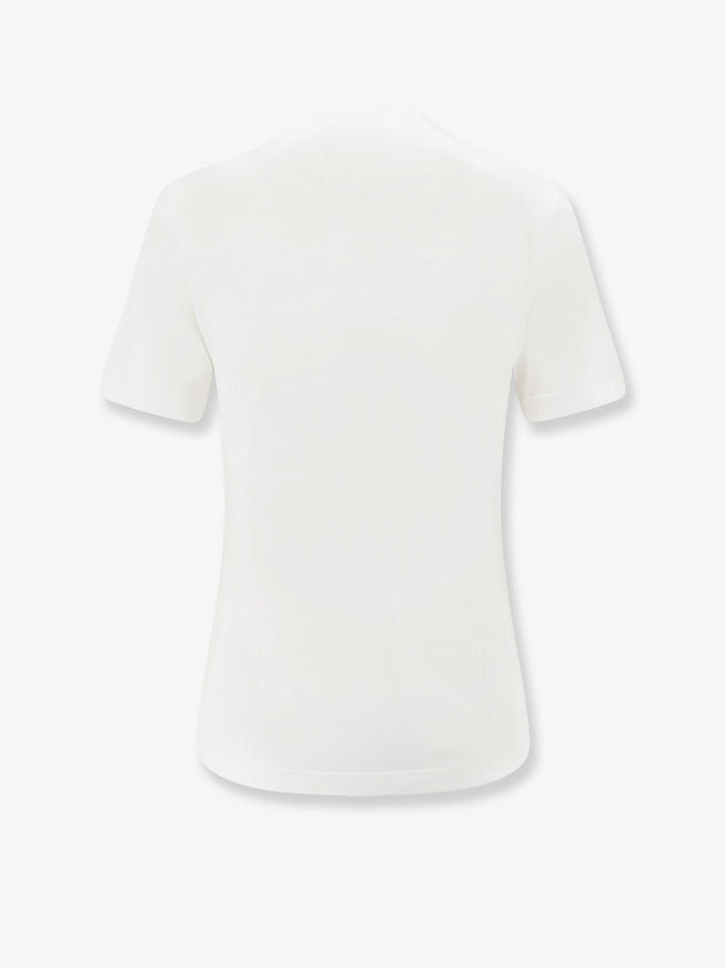 Dior Cotton T-Shirt With Dior Painted Roses Print