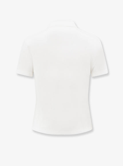 Dior Cotton Blend Polo Shirt With Embroidered Dior Médaillon Logo
