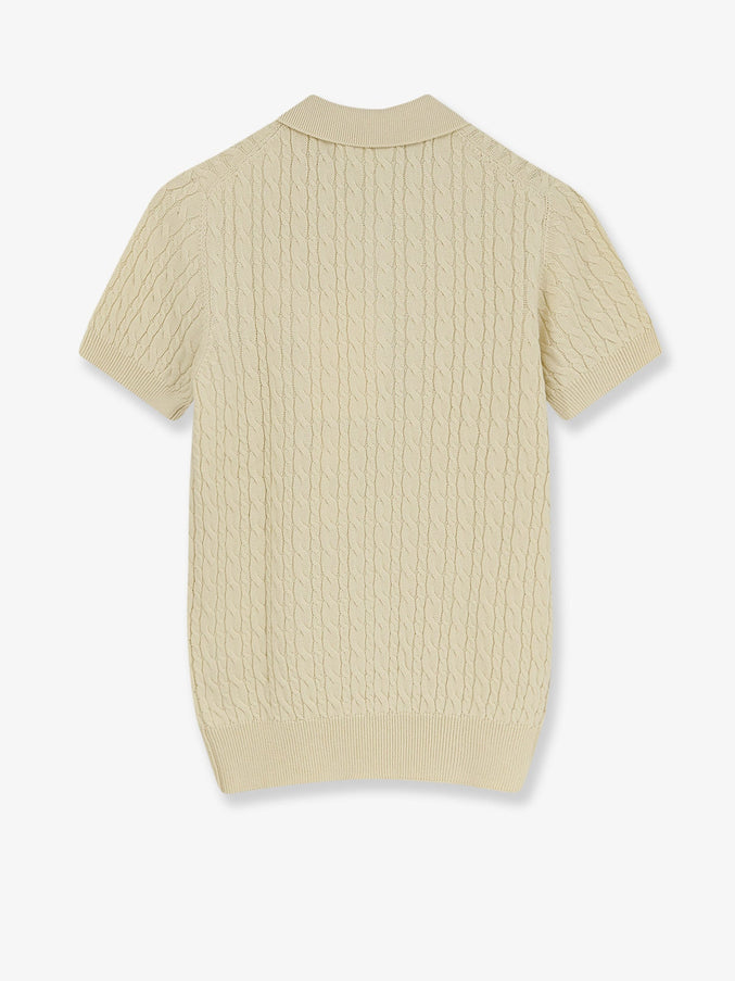 Dior Wool And Cotton Blend Sweater With Embroidered Logo On The Front