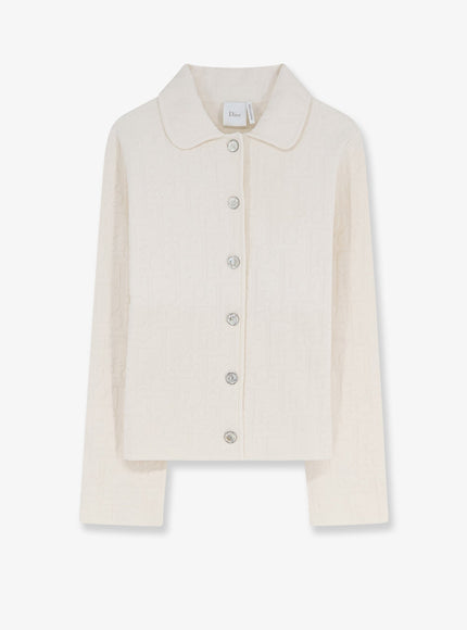 Dior Dior Oblique Fabric Blazer Ecru