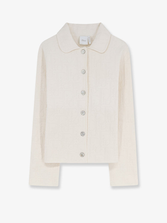 Dior Dior Oblique Fabric Blazer Ecru