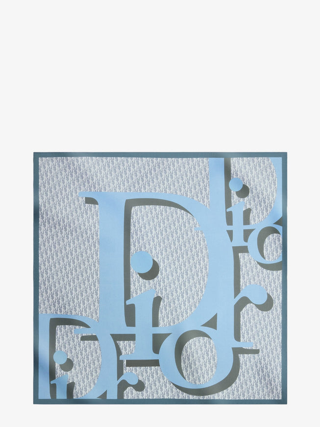 Dior Dior Infini 70 Squared Foulard Uni Bleu