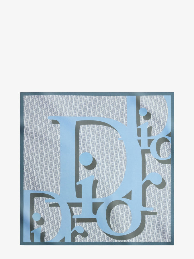 Dior Dior Infini 70 Squared Foulard Uni Bleu