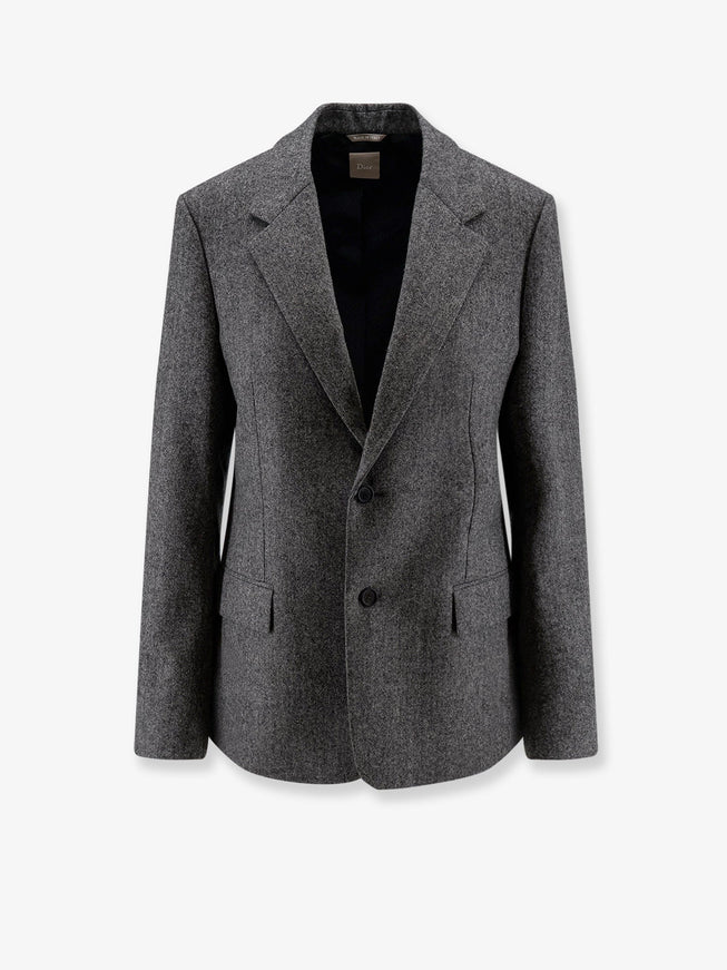 Dior Virgin Wool Blazer Gris