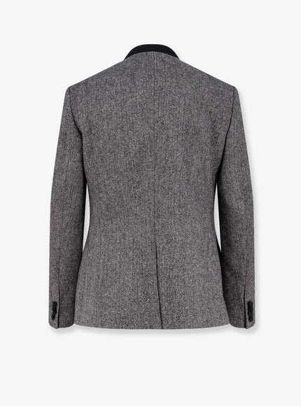 Dior Bar Herringbone Virgin Wool Blazer