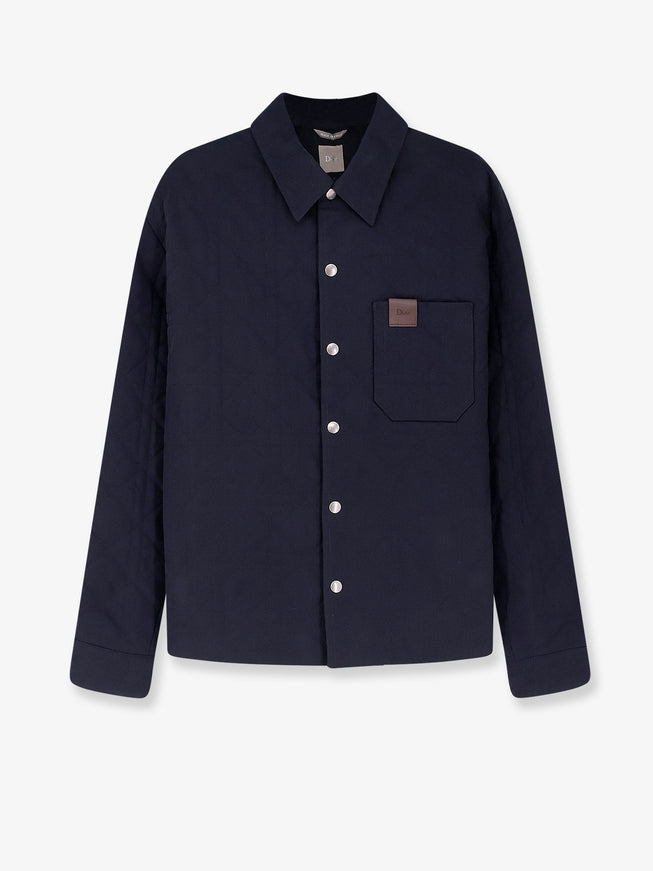 Dior Cannage Overshirt Jacket Bleu Marine