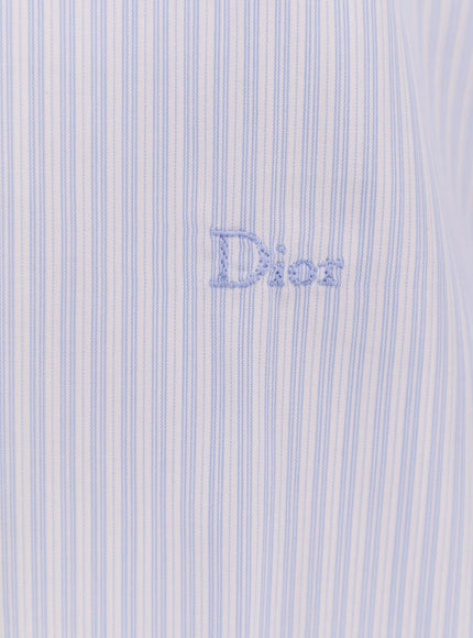 Dior Cotton Shirt With Striped Motif