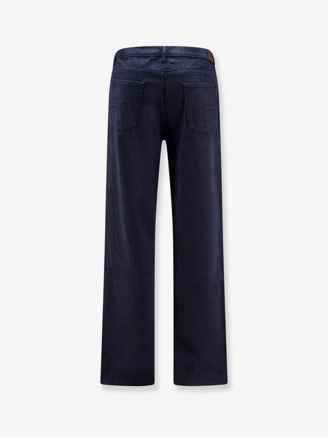 Dior Cotton Jeans With All-Over Dior Oblique Motif