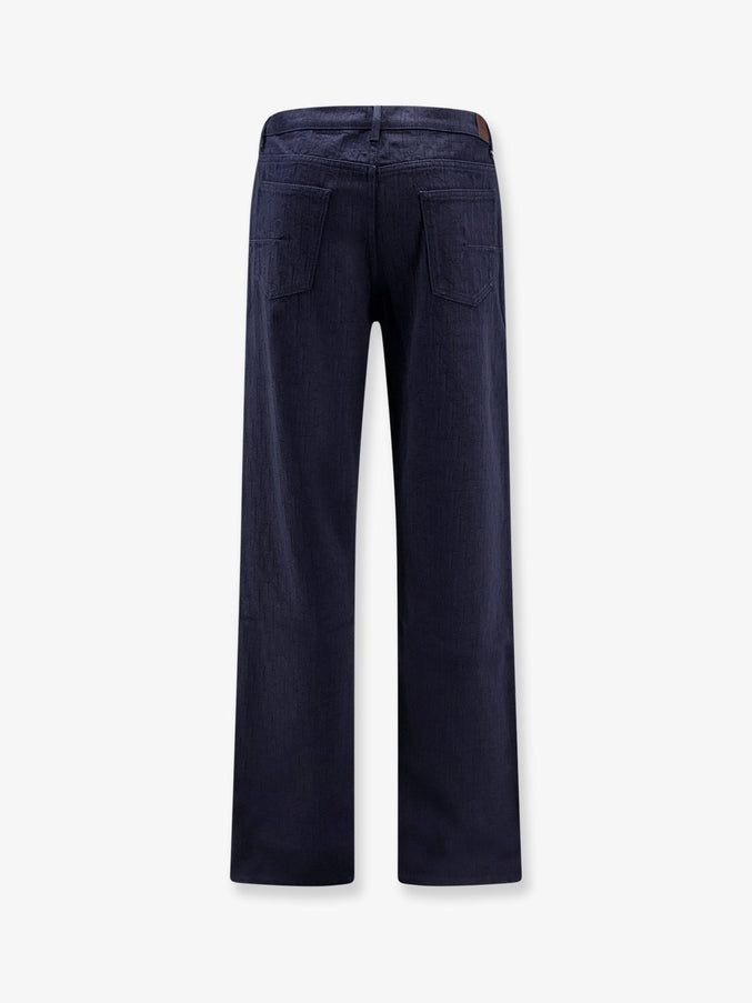 Dior Cotton Jeans With All-Over Dior Oblique Motif