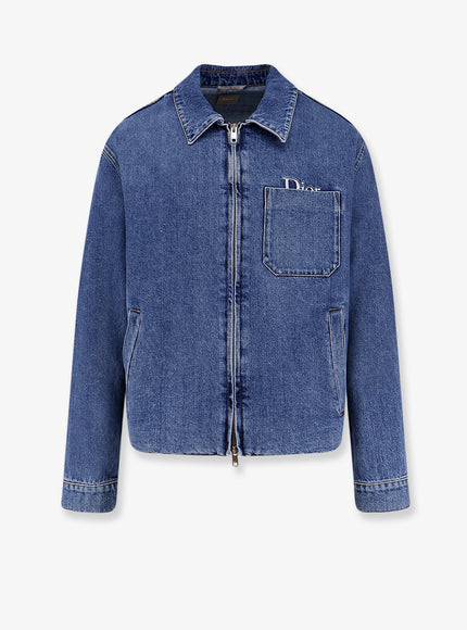 Dior Denim Jacket With Dior Embroidery Bleu