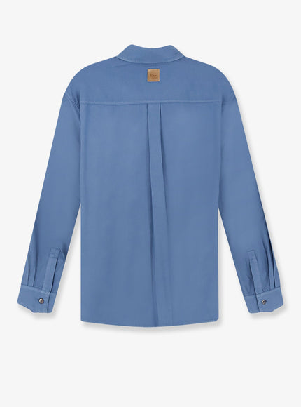 Dior Cotton Shirt With Book Cover Embroidery