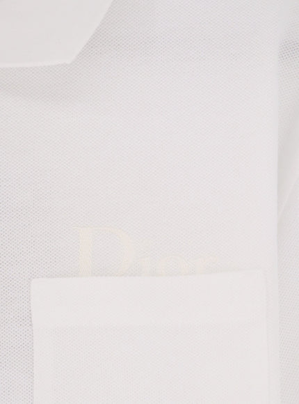 Dior Cotton Polo Shirt With Embroidered Logo