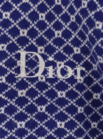 Dior Wool Sweater With Bicolor Pattern