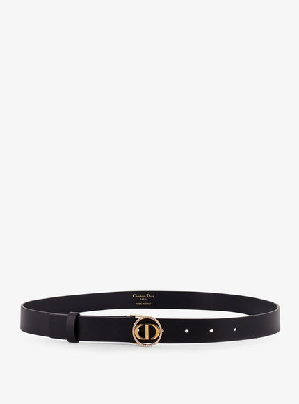 Dior 30 Montaigne Leather Belt Noir