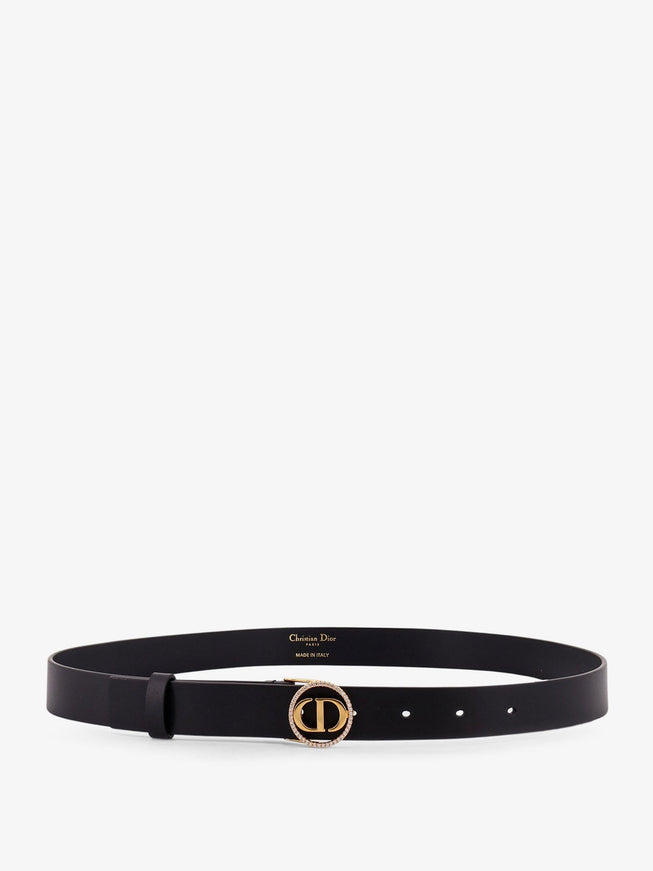 Dior 30 Montaigne Leather Belt Noir