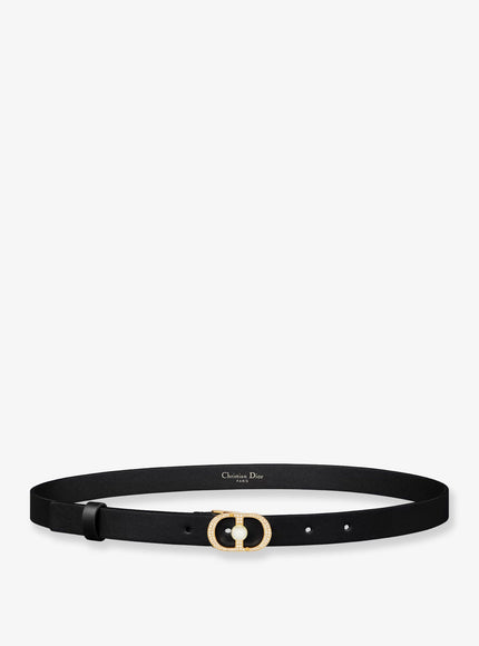 Dior 30 Montaigne Jolie Leather Belt Noir