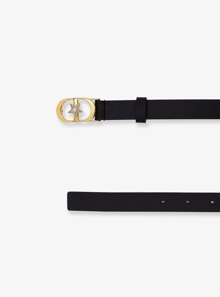Dior Lucky 30 Montaigne Star Leather Belt