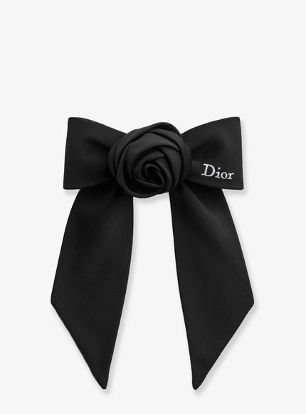 Dior Dior Twist Bow Technical Grosgrain Fabric Uni Noir