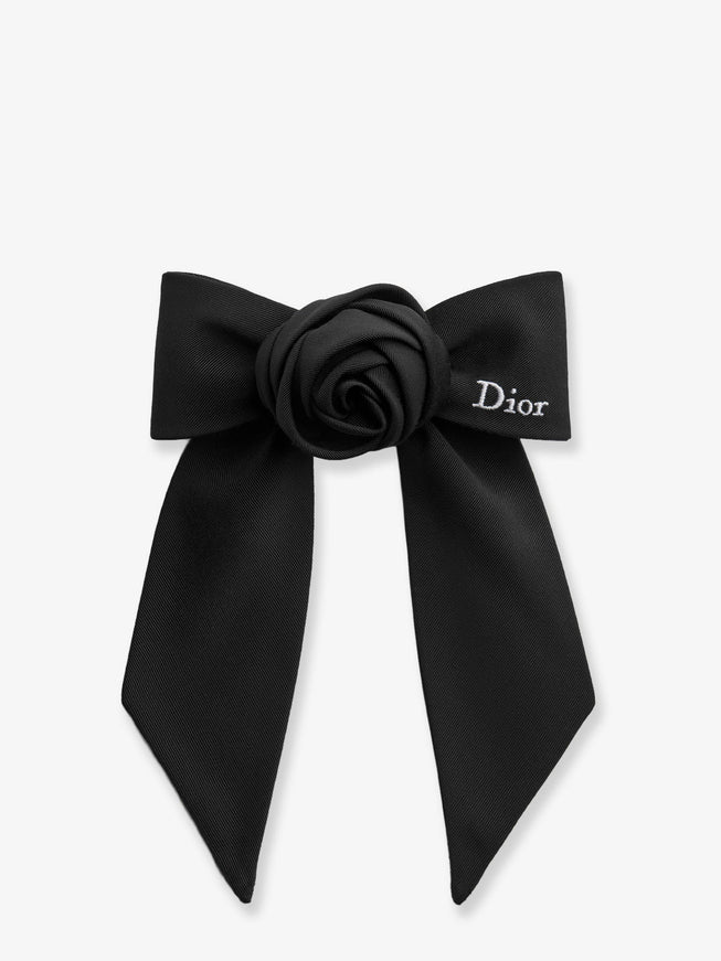 Dior Dior Twist Bow Technical Grosgrain Fabric Uni Noir