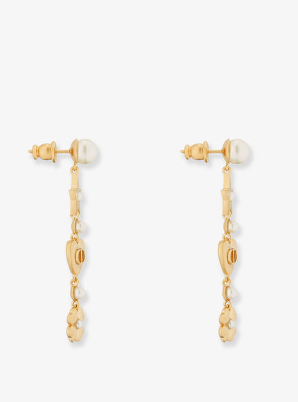 Dior Lucky Dior Metal Earrings With Golden Finish