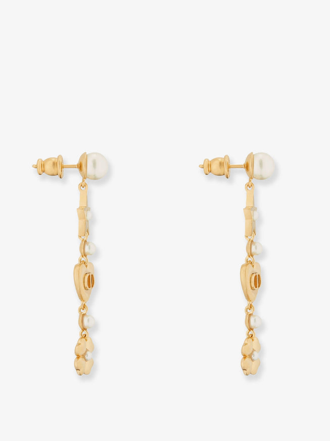 Dior Lucky Dior Metal Earrings With Golden Finish