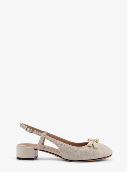 Dior Dior Ballet Leather Pumps Metallic