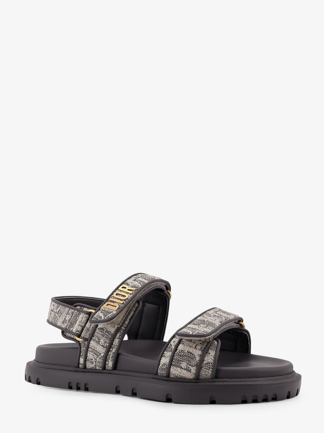 Dior Canvas Dioract Flat Sandals