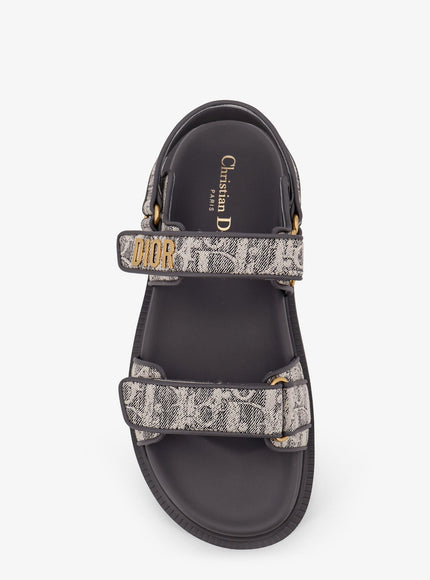 Dior Canvas Dioract Flat Sandals