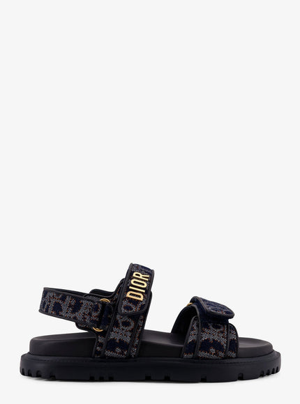 Dior Dior Oblique Denim Dioract Sandals Denim