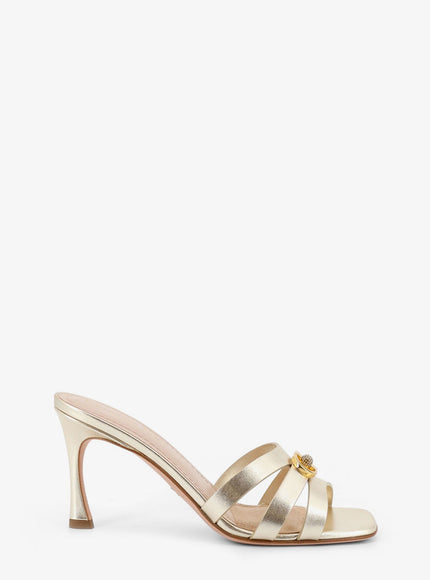 Dior Laminated 30M Leather Sandals Pale Gold