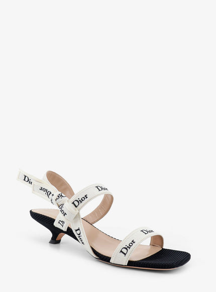 Dior Embroidered Canvas J'adior Sandals