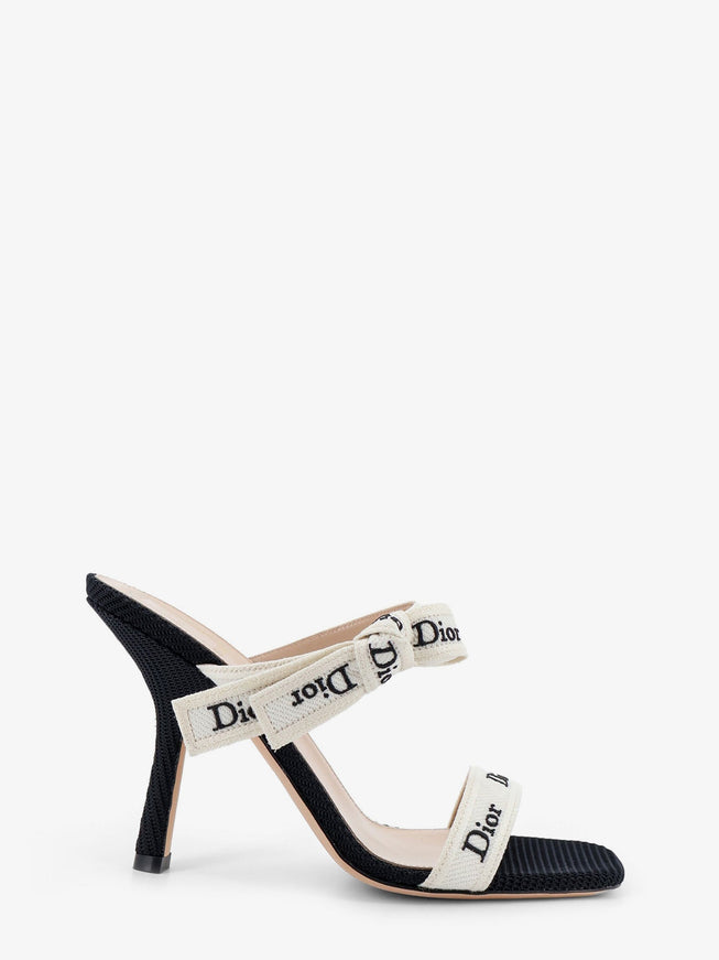 Dior Embroidered Canvas J'adior Sandals Noir