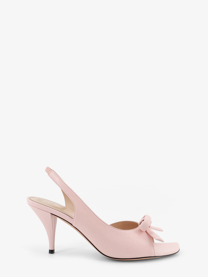 Dior Dior Bow Leather Sandals Pink
