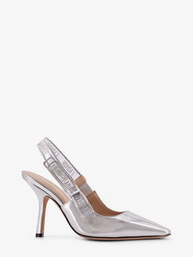 Dior J'adior Laminated Leather Pumps Silver