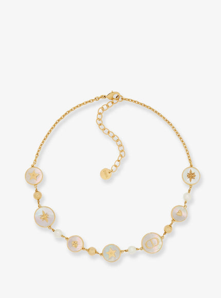Dior D-Luck Metal Necklace With Gold Finishes Uni Goldwhite