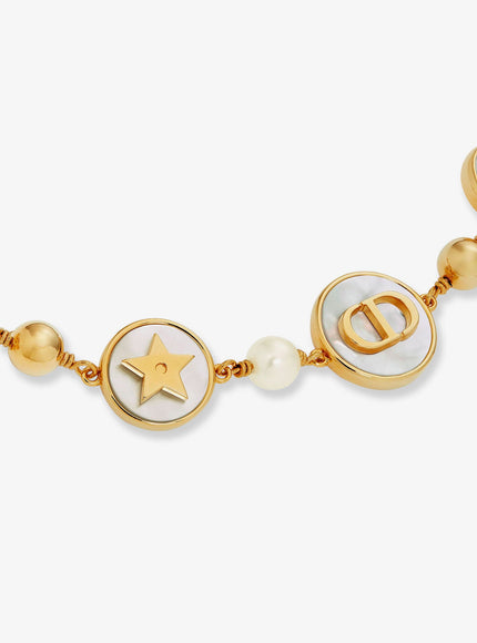 Dior D-Luck Metal Necklace With Gold Finishes
